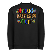 Black proud autism mom design Heavyweight Sweatshirt - LillyAllenDesigns