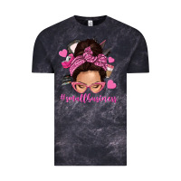 Cloud Black small business messy bun Vintage Tee - NancyCooperArtShop