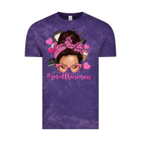 Cloud Purple small business messy bun Vintage Tee - NancyCooperArtShop