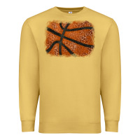 Antique Gold Basketball leopard glitter background Premium Sweatshirt - HowdyJamesFarm