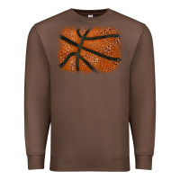 Chestnut Basketball leopard glitter background Premium Sweatshirt - HowdyJamesFarm