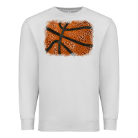 Dove Grey Basketball leopard glitter background Premium Sweatshirt - HowdyJamesFarm