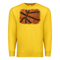Lemon Basketball leopard glitter background Premium Sweatshirt - HowdyJamesFarm