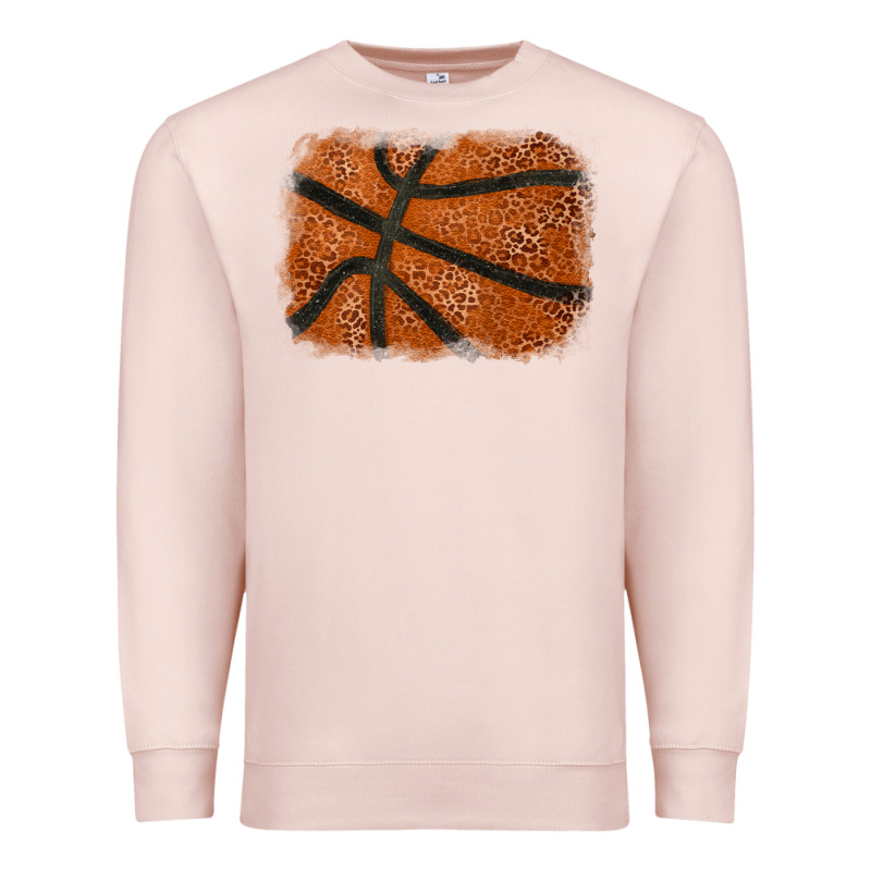 Basketball Leopard Glitter Background Premium Sweatshirt by HowdyJamesFarm | Teevron