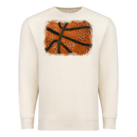 Sandshell Basketball leopard glitter background Premium Sweatshirt - HowdyJamesFarm