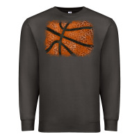 Smoke Basketball leopard glitter background Premium Sweatshirt - HowdyJamesFarm