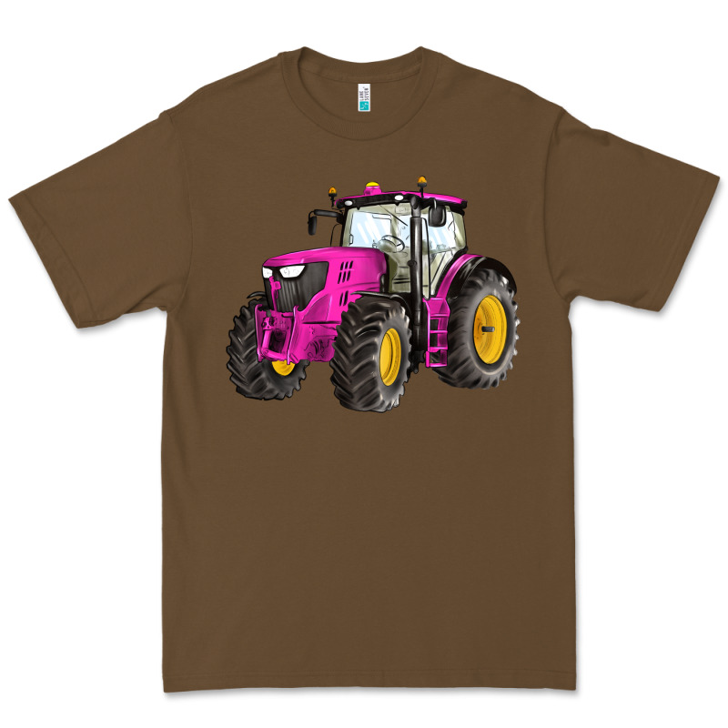 Western Farm Tractor Pink Premium Tee by Artiststas | Teevron