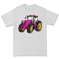 Dove Grey western farm tractor pink Premium Tee - Artiststas