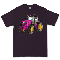 Plum western farm tractor pink Premium Tee - Artiststas