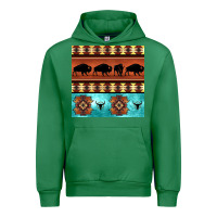 Emerald native american aztec seamless pattern 2 Urban Hoodie - BundleAndBundleShop