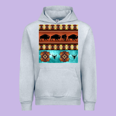 Native American Aztec Seamless Pattern 2 Urban Hoodie Designed By Bundleandbundleshop
