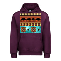 Mauve Wine native american aztec seamless pattern 2 Urban Hoodie - BundleAndBundleShop