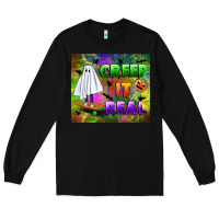 Black creep it real Long Sleeve Tee - BundleAndBundleShop
