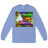 Colony Blue creep it real Long Sleeve Tee - BundleAndBundleShop