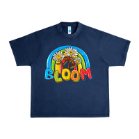 Navy bloom Urban Heavy Tee - NancyCooperArtShop