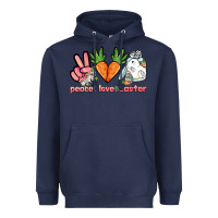 Navy Peace love Easter Day Heavyweight Hoodie - HowdyJamesFarm