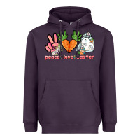 Plum Peace love Easter Day Heavyweight Hoodie - HowdyJamesFarm