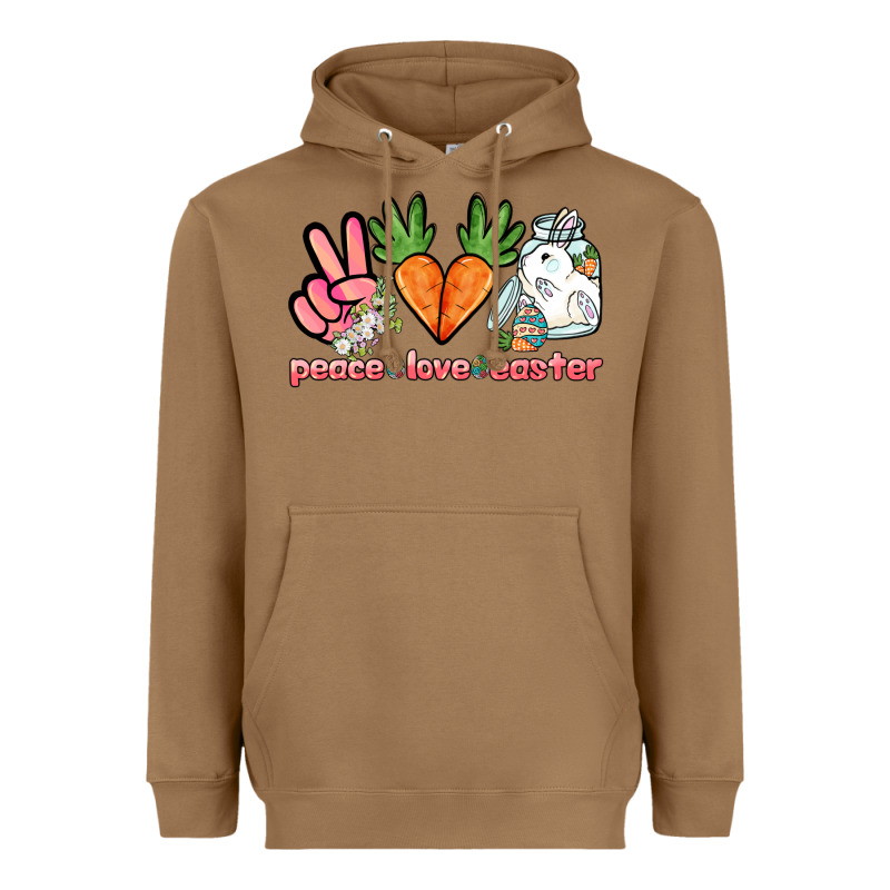 Peace Love Easter Day Heavyweight Hoodie by HowdyJamesFarm | Teevron