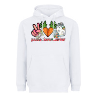 White Peace love Easter Day Heavyweight Hoodie - HowdyJamesFarm