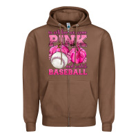 Chestnut In October We Wear Pink and Watch Baseball Zipper Hoodie - texasbilliewilder