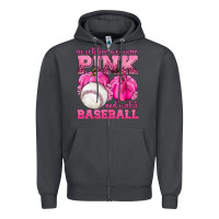 Smoke In October We Wear Pink and Watch Baseball Zipper Hoodie - texasbilliewilder