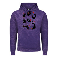 Cloud Purple valentine cat Vintage Hoodie - MaliasSmallBusiness