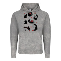 Cloud Rock valentine cat Vintage Hoodie - MaliasSmallBusiness