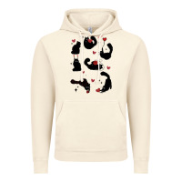 Vintage Artic valentine cat Vintage Hoodie - MaliasSmallBusiness