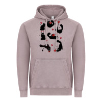 Vintage Zinc valentine cat Vintage Hoodie - MaliasSmallBusiness