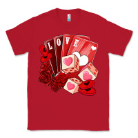 Red valentines day feeling lucky Classic Tee - NancyCooperArtShop