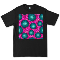 Black floral pink leopard seamless pattern Premium Tee - BundleAndBundleShop