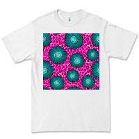 White floral pink leopard seamless pattern Premium Tee - BundleAndBundleShop