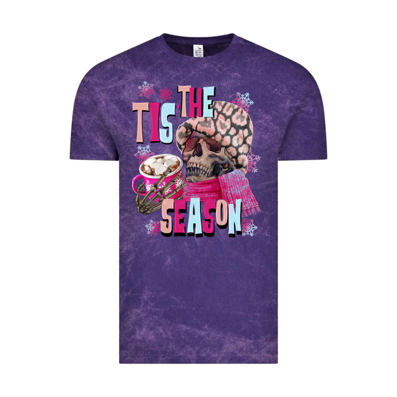 Tis The Season Winter Skull Vintage Tee by NancyCooperArtShop | Teevron