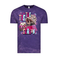 Cloud Purple tis the season winter skull Vintage Tee - NancyCooperArtShop