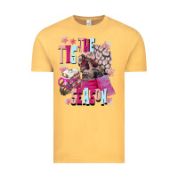 Vintage Mustard tis the season winter skull Vintage Tee - NancyCooperArtShop