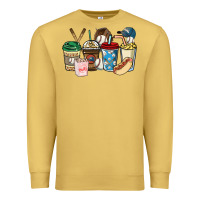 Antique Gold Baseball coffee cups Premium Sweatshirt - HowdyJamesFarm