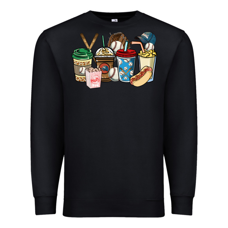 Baseball Coffee Cups Premium Sweatshirt by HowdyJamesFarm | Teevron