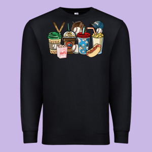 Baseball Coffee Cups Premium Sweatshirt Designed By Howdyjamesfarm
