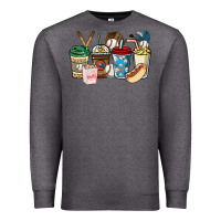 Charcoal Heather Baseball coffee cups Premium Sweatshirt - HowdyJamesFarm