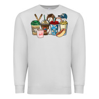 Dove Grey Baseball coffee cups Premium Sweatshirt - HowdyJamesFarm