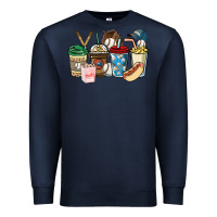Navy Baseball coffee cups Premium Sweatshirt - HowdyJamesFarm