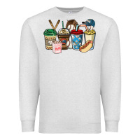 Oatmeal Heather Baseball coffee cups Premium Sweatshirt - HowdyJamesFarm