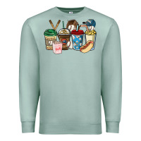 Seafoam Baseball coffee cups Premium Sweatshirt - HowdyJamesFarm