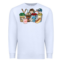 White Baseball coffee cups Premium Sweatshirt - HowdyJamesFarm