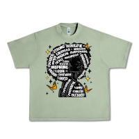 Oil Green black woman quotes Urban Heavy Tee - MaliasSmallBusiness