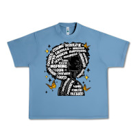 Pebble Blue black woman quotes Urban Heavy Tee - MaliasSmallBusiness