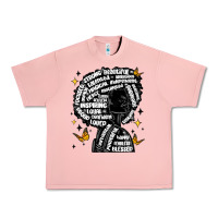 Salmon black woman quotes Urban Heavy Tee - MaliasSmallBusiness