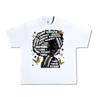 White black woman quotes Urban Heavy Tee - MaliasSmallBusiness