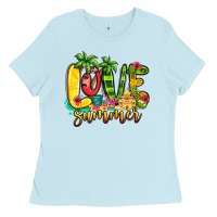 Baby Blue love summer Ladies Tee - Jasminsmagicworld