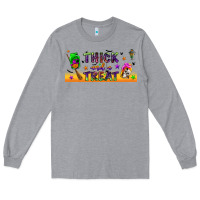 Heather Grey thick and a treat libbey glass Long Sleeve Tee - BundleAndBundleShop